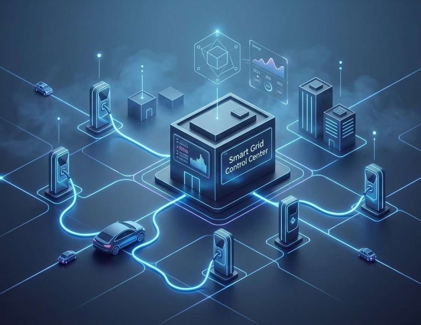 Digital twin simulation illustration